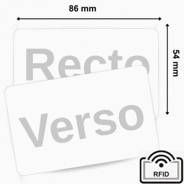 Carte PVC MIFARE1KE 1K blanche vierge 86x54mm boîte de 200 cartes accès sécurisé – commandez sur Althus-Office