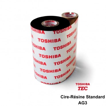 Ruban Transfert Thermique TOSHIBA CIRE/RESINE Standard AG3 90mmx400M BSA40090AG3