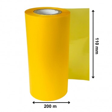 Ruban Transfert Thermique DTM PRINT Jaune 110mmx200m TT16-110