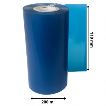 Ruban Transfert Thermique DTM PRINT Bleu Intense 110mm x 200m TT20-110