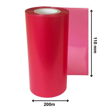 Ruban Transfert Thermique DTM PRINT Rouge Rubis 110mm x 200m TT24-110