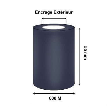 Ruban Transfert Thermique TOSHIBA CIRE/RESINE Standard AG1E 55mmx600M BX760055AG1E