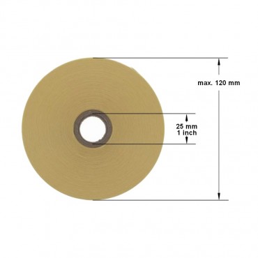 Étiquette en bobine Thermique Direct Orange 100x150mm 13179