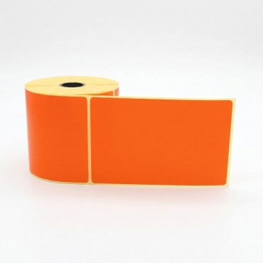 Étiquette en bobine Thermique Direct Orange 100x150mm 13179