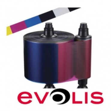 Ruban d'impression EVOLIS QUANTUM QUANTUM2 YMCKO-K 500 Faces R3514