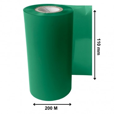 Ruban Transfert Thermique DTM Print Vert Kelly 110mmx200m TT32-110