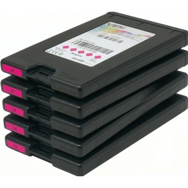 Cartouche Rouge (Magenta) VipColor pour VP750 Lot De 5 VP-750-AS08B