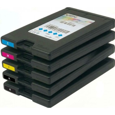 Cartouche (YMCKK) VipColor pour VP750 Lot De 5 VP-750-AS14B