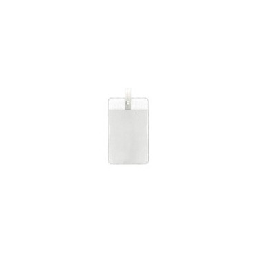 IDS 44 : PORTE-BADGE VINYLE AVEC CLIP PLASTIQUE IDP 14 BLANC - Vertical - Accueil IDS 44 : PORTE-BADGE VINYLE AVEC CLIP PLASTIQUE IDP 14 BLANC - Vertical - Accueil