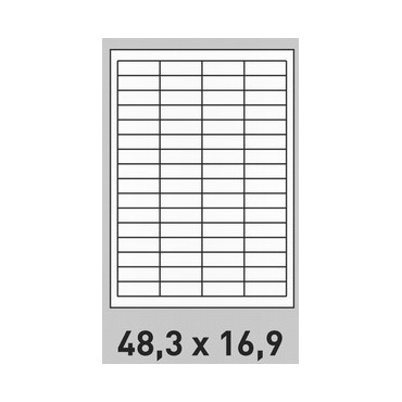 Étiquettes adresses autocollantes imprimante - 105 x 35 mm - 16 étiquettes  par feuille