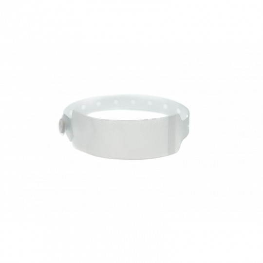 BRACELET EN VINYLE ADULTE HOPITAL AVEC ETIQUETTE TRANSPARENT 1474060