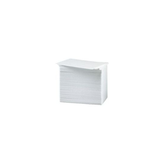 Carte PVC ZEBRA Blanche Format CR80 Lot de 500 - Réf : 104523-215
