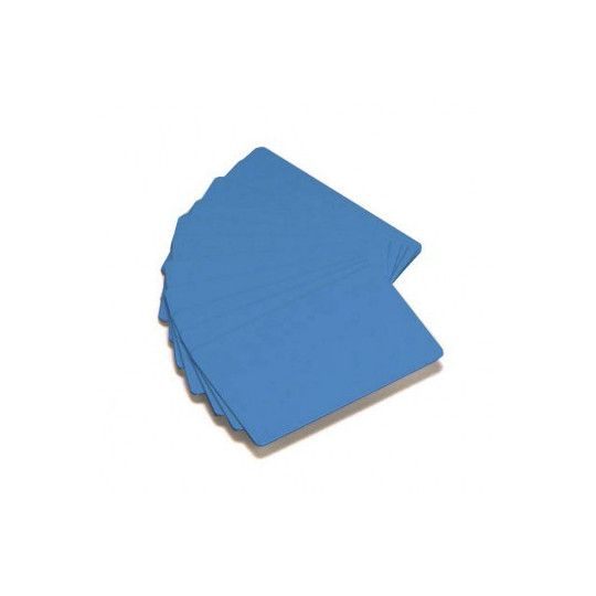 Carte PVC ZEBRA Bleu Format CR80 Lot de 500 cartes - Réf : 104523-134