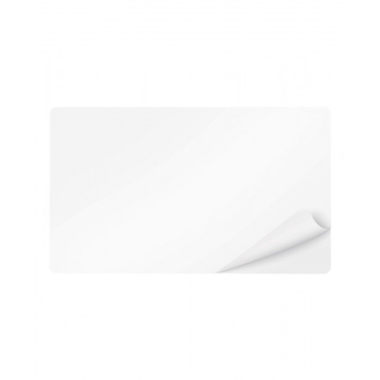 Carte PVC HID/FARGO Blanche adhésive Format CR80 - Réf : 081759