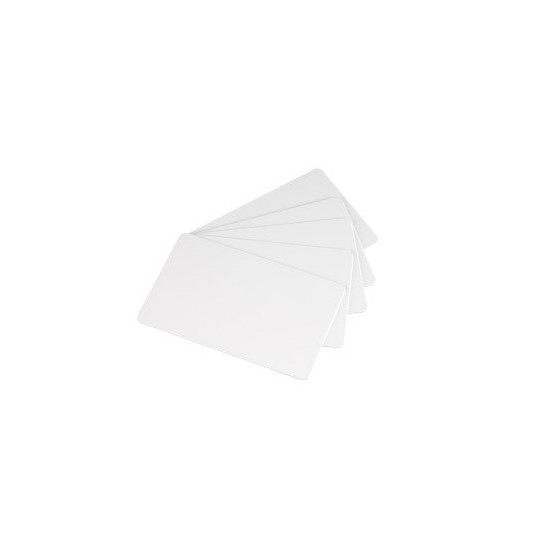 Carte PVC ZEBRA Blanc brillant Format CR80 Lot de 500 - Réf : 800050-167