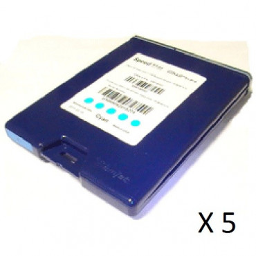 5 Cartouches Vip Color Bleu Réf: VP-650-AS02A