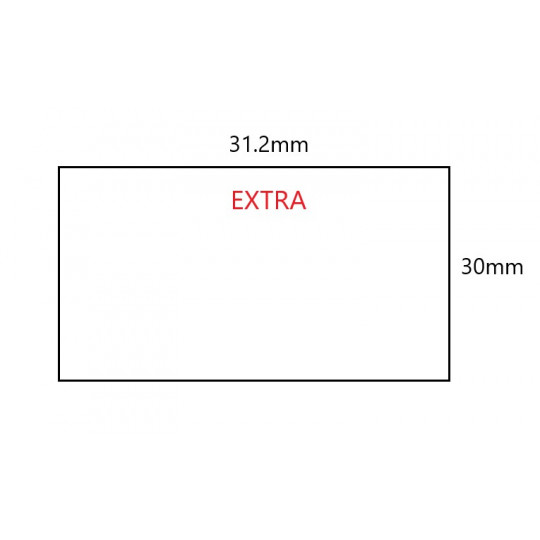 Réf: EP312IX-010 - 30x31,2mm - Étiquette pour Pince SATO PB3-312
