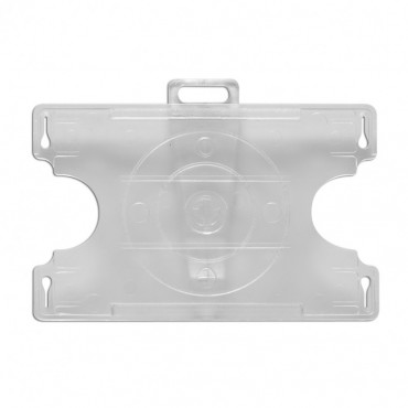 Porte-badge rigide avec pince amovible