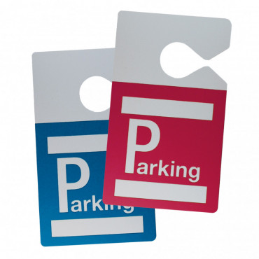 Badge parking avec accroche...