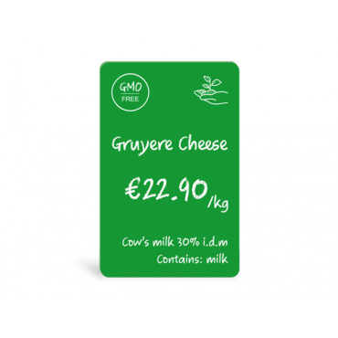 Carte PVC EVOLIS Verte Format CR80 Lot de 100 - Réf : C4401