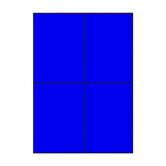 Etiquette en planche bleu 105 x 148,5 mm - Réf : 3393