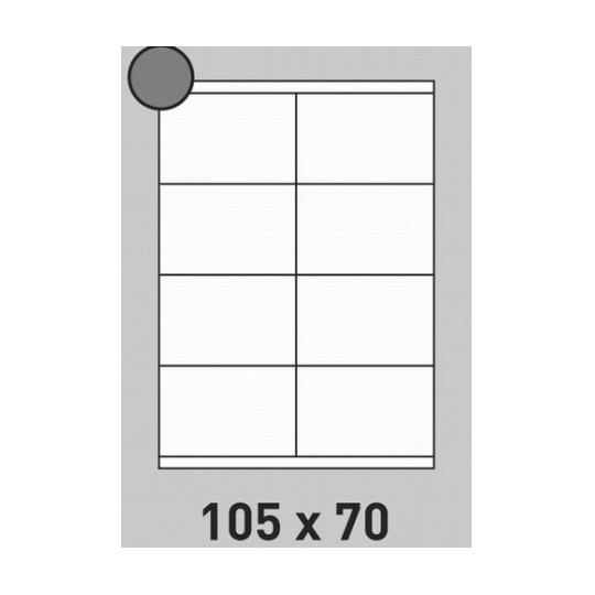 Etiquette en planche 105 x 70 mm 10 Boîtes - Réf : 0182X10