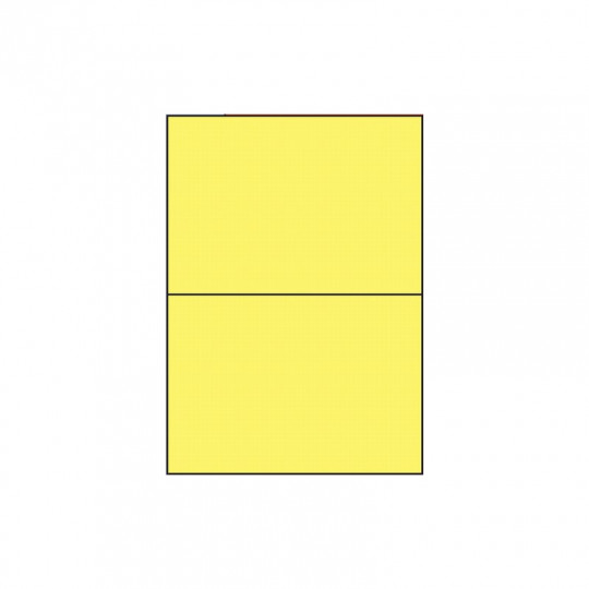 Etiquette en planche jaune A5 210 x 148,5 mm Lot De 10 Boîtes - Réf : 3670X10