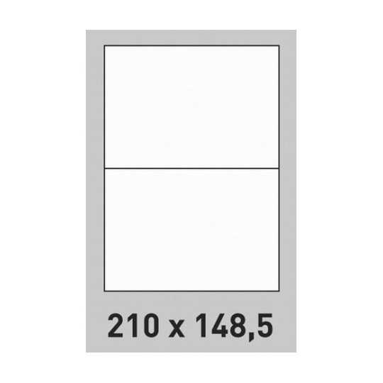 Etiquette en planche 210 x 148,5 mm - 1 000 étiquettes -Réf : 2656