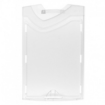 Porte-badge avec une face cristale/1 face dépolie IDX 150 vertical 1454257 Porte-badge avec une face cristale/1 face dépolie IDX 150 vertical 1454257