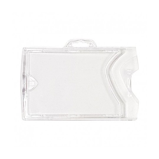 Porte-badge rigide 2 en 1 horizontal et vertical IDX 1454258