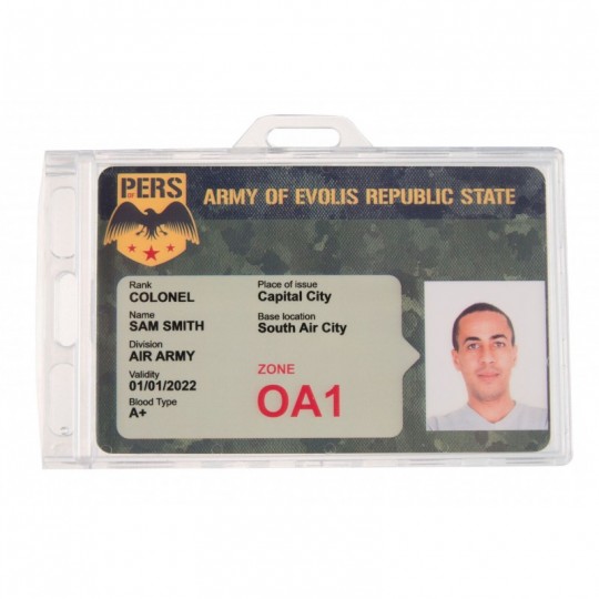 Porte-badge verrouillable ou à fermeture définitive IDS 1454232