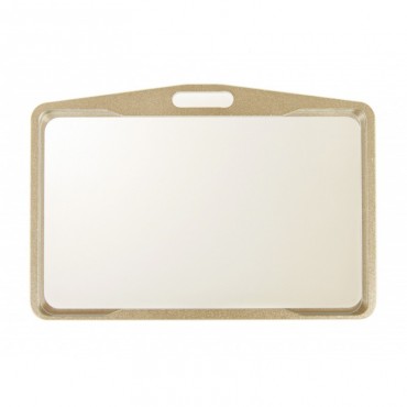 Porte-badge métallisé cuivré horizontal 1454271 Porte-badge métallisé cuivré horizontal 1454271