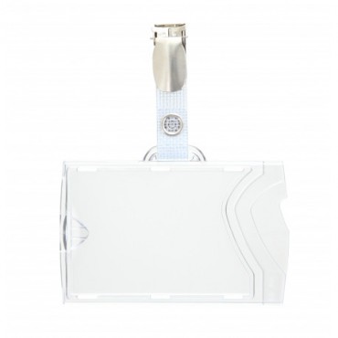 Porte-badge prêt à l'emploi - IDX48 (lot de 100) avec clip métal-Horizontal -1456600 Porte-badge prêt à l'emploi - IDX48 (lot de 100) avec clip métal-Horizontal -1456600
