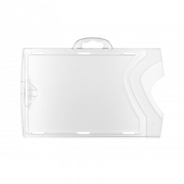 Porte -badge rigide avec 1 face cristale / 1 face dépolie IDX 140 (lot de 100) - horizontal 1454256 Porte -badge rigide avec 1 face cristale / 1 face dépolie IDX 140 (lot de 100) - horizontal 1454256