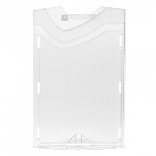 Porte-badge rigide transparent IDX 110 - vertical (lot de 100)-1454252