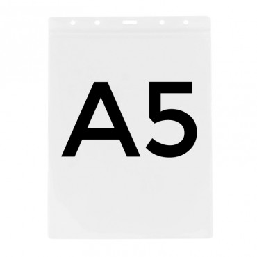 Porte badge A5 transparent hermétique souple en vinyle 1453221 Porte badge A5 transparent hermétique souple en vinyle 1453221