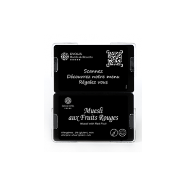 Porte-étiquette alimentaire double carte - lot de 5 - 1437050