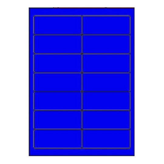 Etiquette en planche bleu 99 x 38,1 mm - Réf : 2627