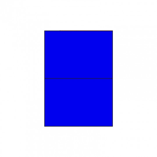 Etiquette en planche bleu A5 210 x 148,5 mm - Réf : 2631