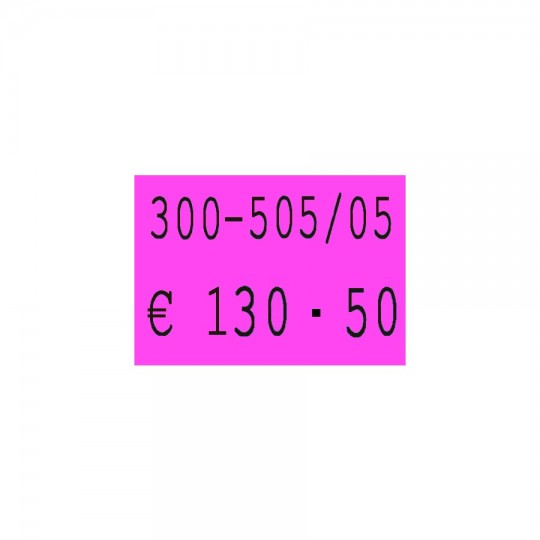 Etiquette adhésif permanent rose pour pince SATO PB DUO 16  EP216C-006 18x16mm