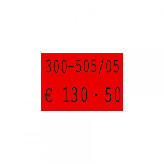 Etiquette adhésif permanent rouge pour pince SATO PB DUO 16  EP216C-005 18x16mm