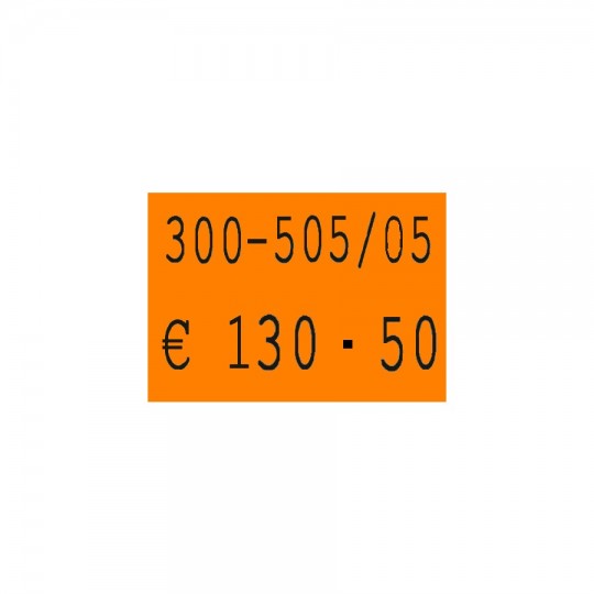 Etiquette adhésif permanent orange pour pince SATO PB DUO 16  EP216C-007 18x16mm