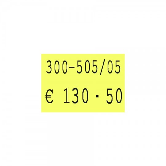 Etiquette adhésif permanent jaune pour pince SATO PB DUO 16  EP216C-002 18x16mm
