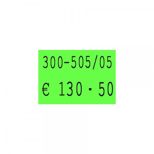 Etiquette adhésif permanent vert fluo pour pince SATO PB DUO 20 et XL  EP220F-004 23x16mm