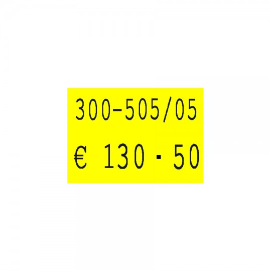 Etiquette adhésif permanent jaune fluo pour pince SATO PB DUO 20 et XL  EP220F-002 23x16mm