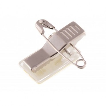 Clip adhésif à pince métal et épingle transparent IDS22M x1000 1440001 Clip adhésif à pince métal et épingle transparent IDS22M x1000 1440001