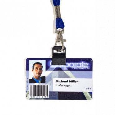 Attache Porte-badge rigide Grip Noir lot de 100 1455740 Attache Porte-badge rigide Grip Noir lot de 100 1455740