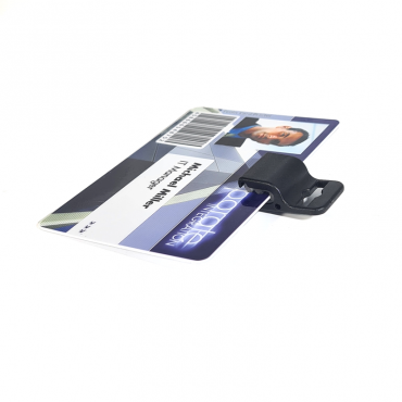 Attache Porte-badge rigide Grip Noir lot de 100 1455740 Attache Porte-badge rigide Grip Noir lot de 100 1455740