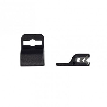 Attache Porte-badge rigide Grip Noir lot de 100 1455740