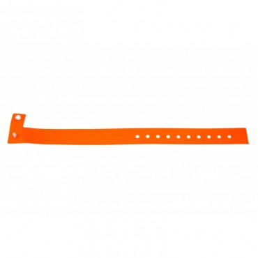 BRACELET ORANGE VINYLE TAILLE L x100 1474002 BRACELET ORANGE VINYLE TAILLE L x100 1474002